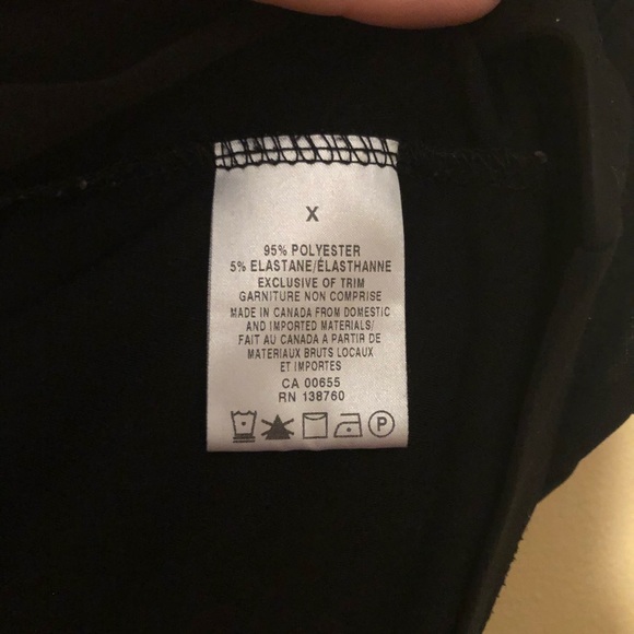 Black Blouse Tank with Peekaboo Chest - Picture 4 of 4